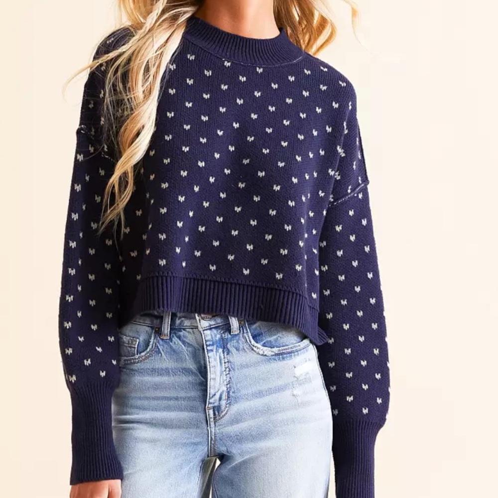 Free People Cropped Sweater